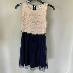 Lace top dress